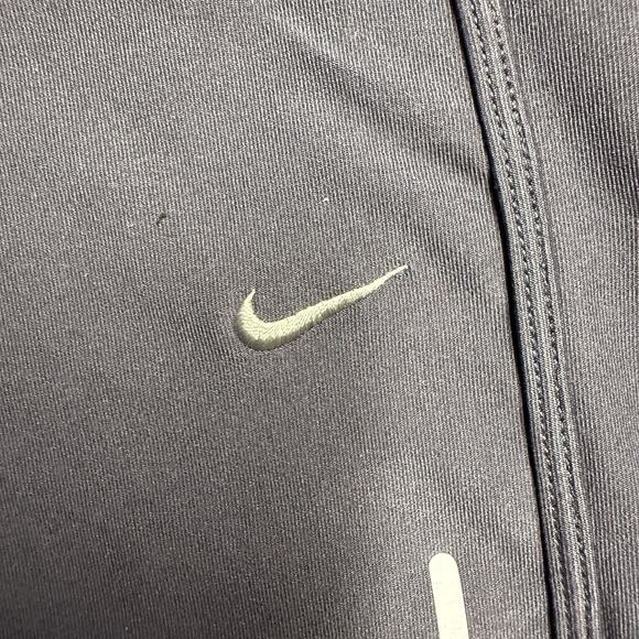 Nike Dri-Fit Cropped Capri Running Pants Women's Small Gray Filament Pocket - Picture 3 of 8